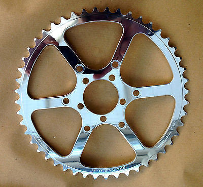 T.A. Pro 5 Vis Cyclotouriste 50.4mm / 80mm PCD alloy chain rings inner/outer