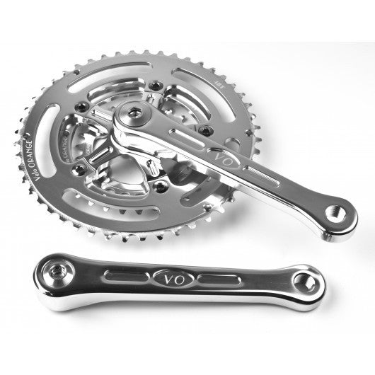 Velo Orange Grand Cru 110 Fluted Triple Crankset, 24x34x48t 170mm cranks