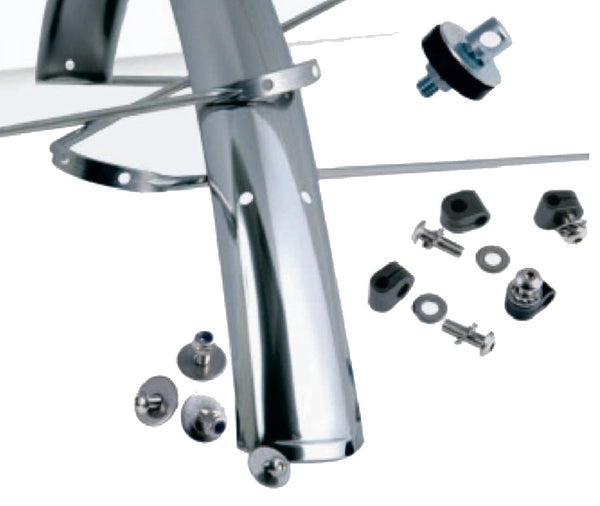 Gilles Berthoud Stainless Steel Mudguards N.O.S.