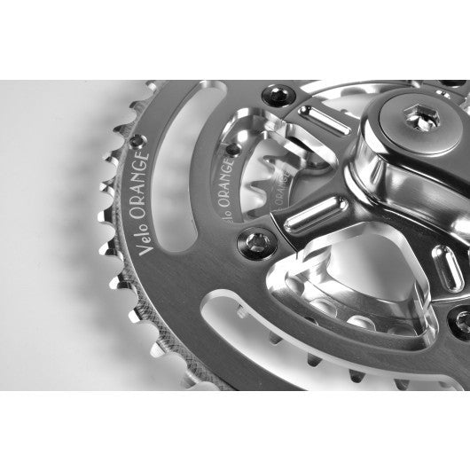 Velo Orange Grand Cru 110 Fluted Triple Crankset, 24x34x48t 170mm cranks