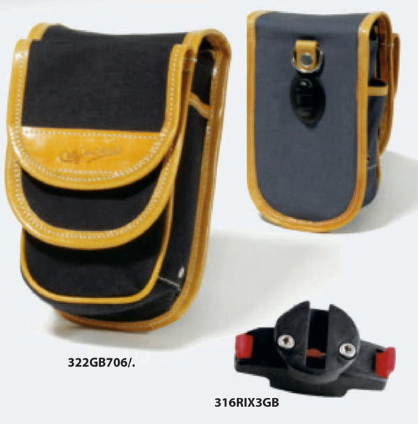 Gilles Berthoud City Bag Small Saddle Pack GB706 BLACK